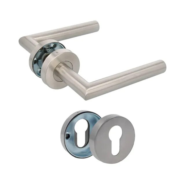 Amig 7RBX Maniglie con Rosetta 135 mm Argento Opaco