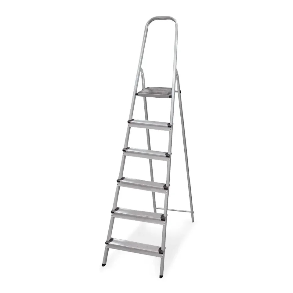 Amig scaletta pieghevole 6 gradini alluminio 150 kg