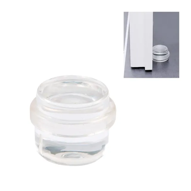 Amig Fermaporta Adesivo Trasparente Gomma Ø30x30 mm