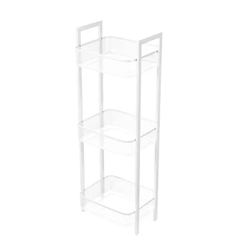 Amig Mobile Organizzatore 3 Cesti 33x25x85 cm Bianco