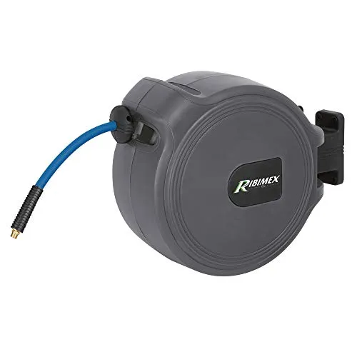 Ribimex PRDATR151 Avvolgitubo aria automatico 15 m PVC