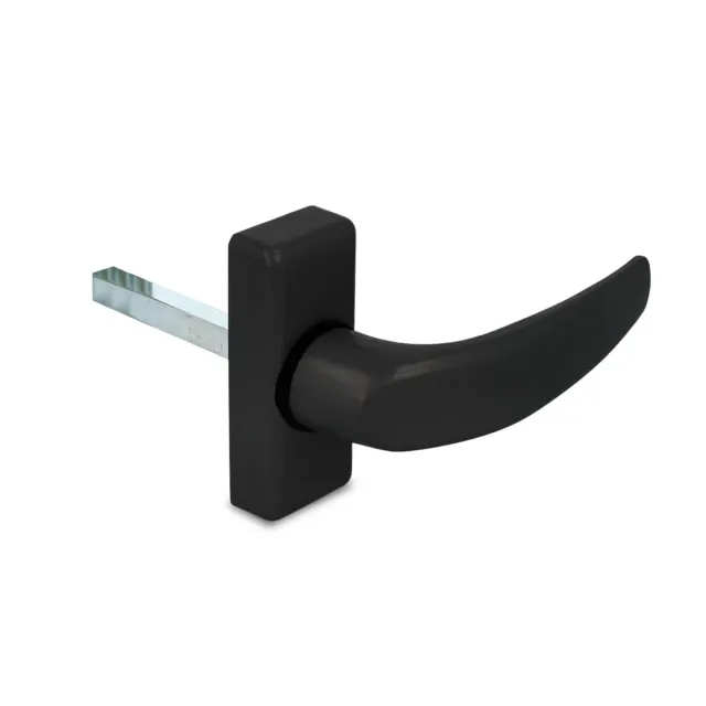 Amig Delta Maniglia Rosetta Alluminio Nera 121x72 mm