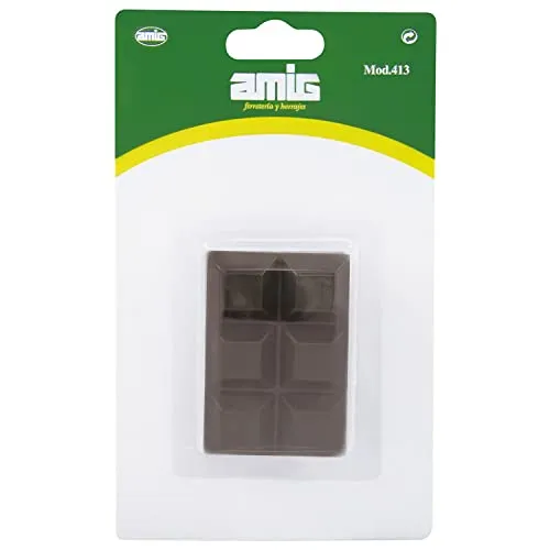 Amig Paracolpi Adesivi 20 x 20 mm Marrone PVC