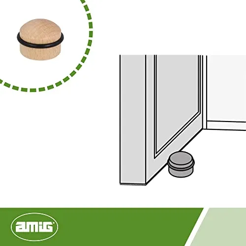Amig fermaporta adesivo faggio 35x29 mm 2 pezzi