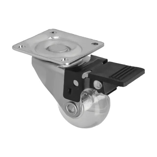 Amig 2571 Ruota con Freno Ø30 mm 20 kg Trasparente