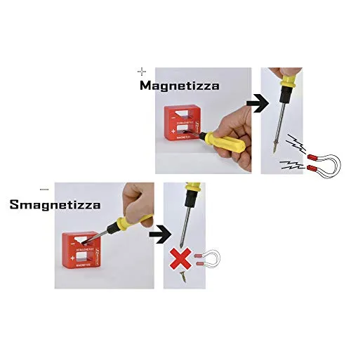 Ribimex PRMAGDE Magnetizzatore Smagnetizzatore per cacciaviti