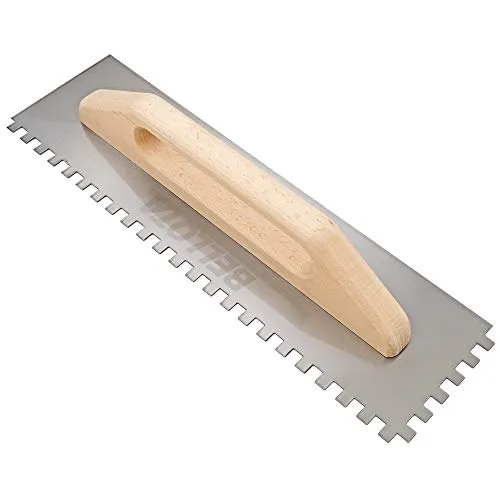 Bellota 587510 Spatola Dentata Acciaio Manico Legno