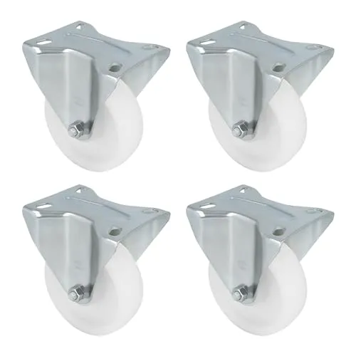 Amig Set 4 Ruote Fisse Bianche Ø 100 mm 200 kg