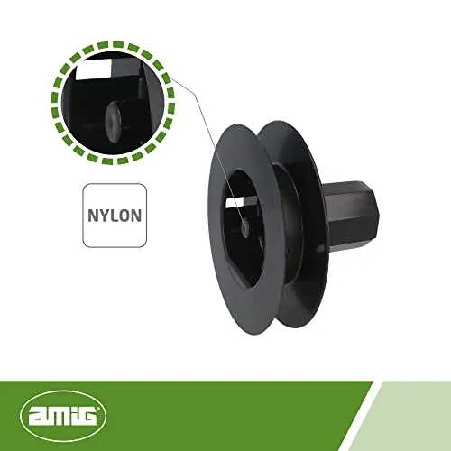 Amig Puleggia Disco Nylon Ø140 mm Tapparella Nera Nastro 18 mm