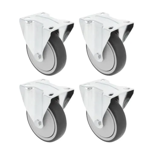 Amig Set 4 Ruote Fisse Ø100 mm 110 Kg Grigie