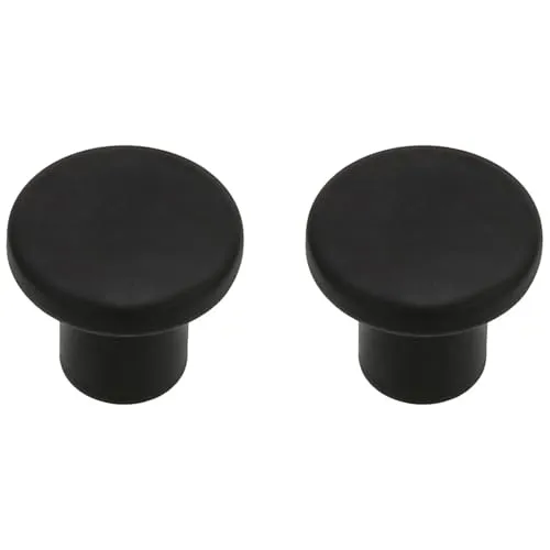 Amig 800 pomelli mobili Ø25 mm nero opaco 2 pezzi zamak