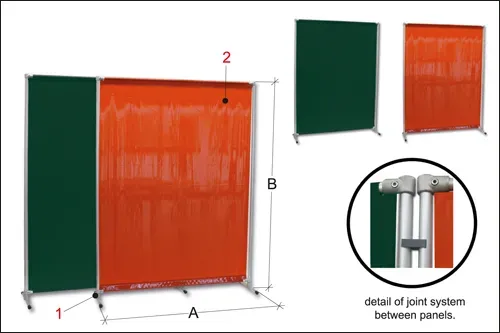 TECNO PIU' Pannello Divisorio Schermo Saldatura Smerigliatura