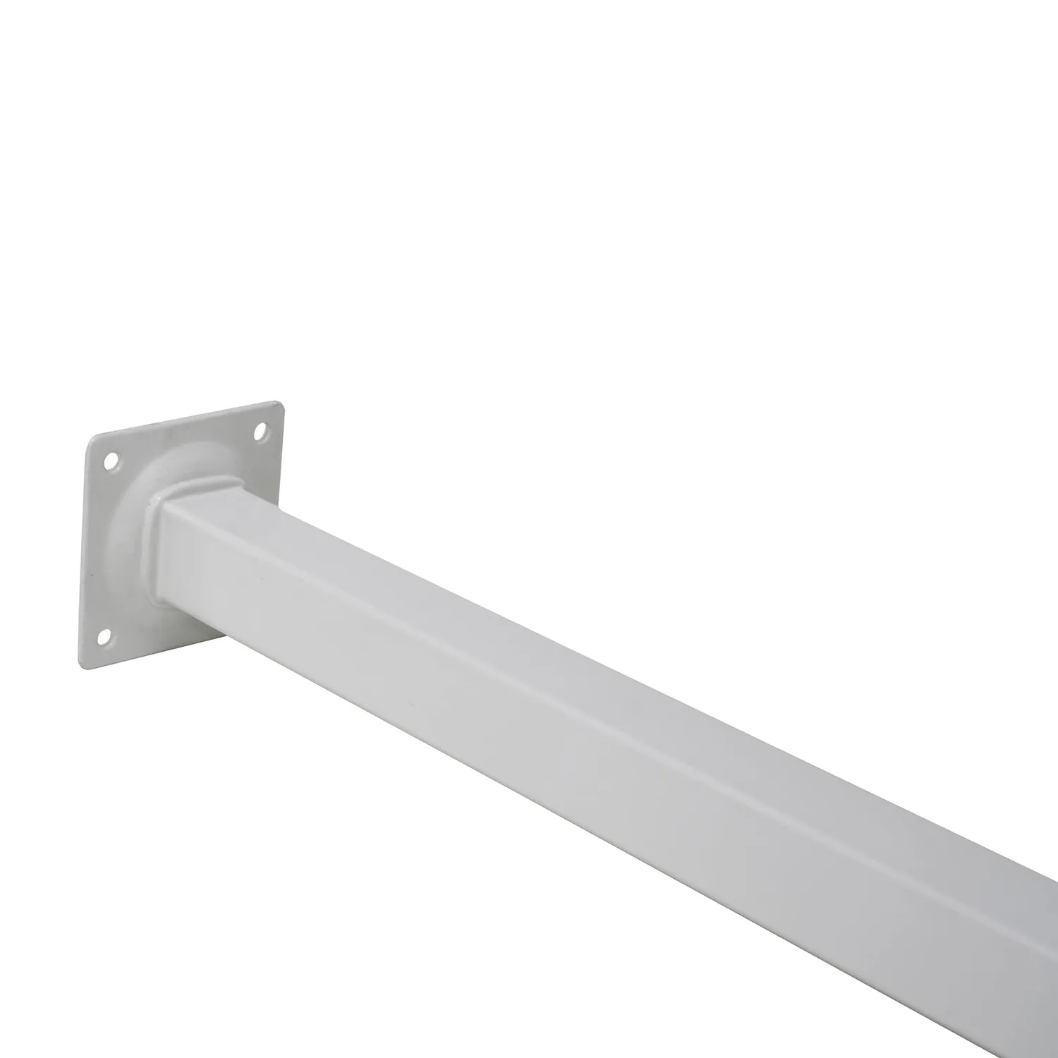 Amig Mod. 3 Gamba Tavolo 25x25x600 mm Acciaio Bianco