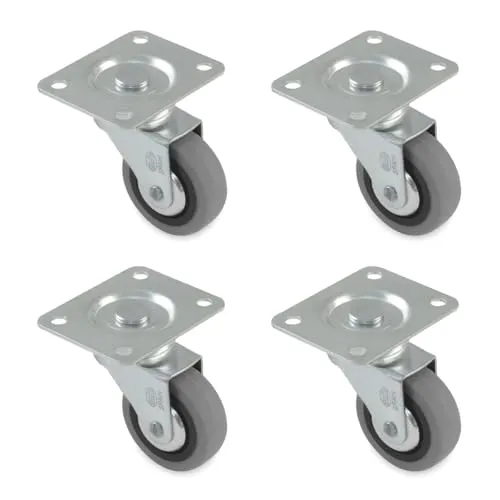 Amig Ruote Mobili Gomma Ø60mm Set 4pz 35kg Senza Freno