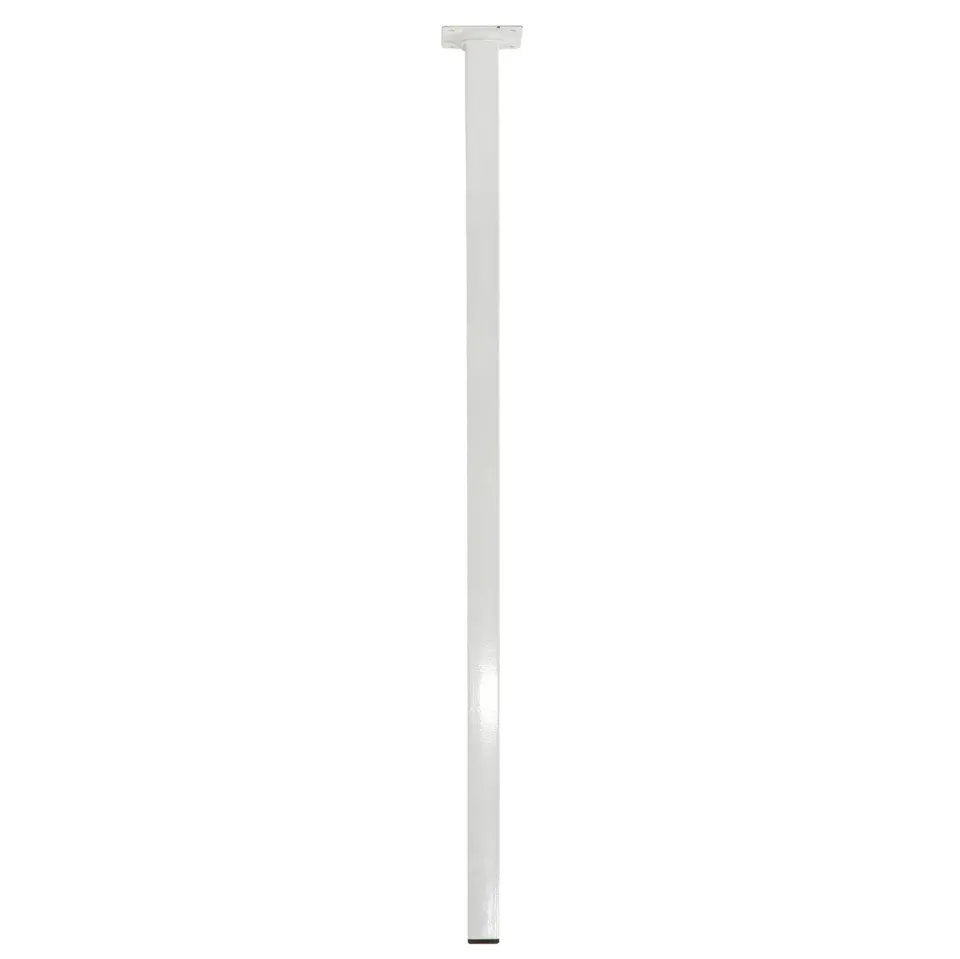 Amig Mod. 3 Gamba Tavolo 25x25x600 mm Acciaio Bianco