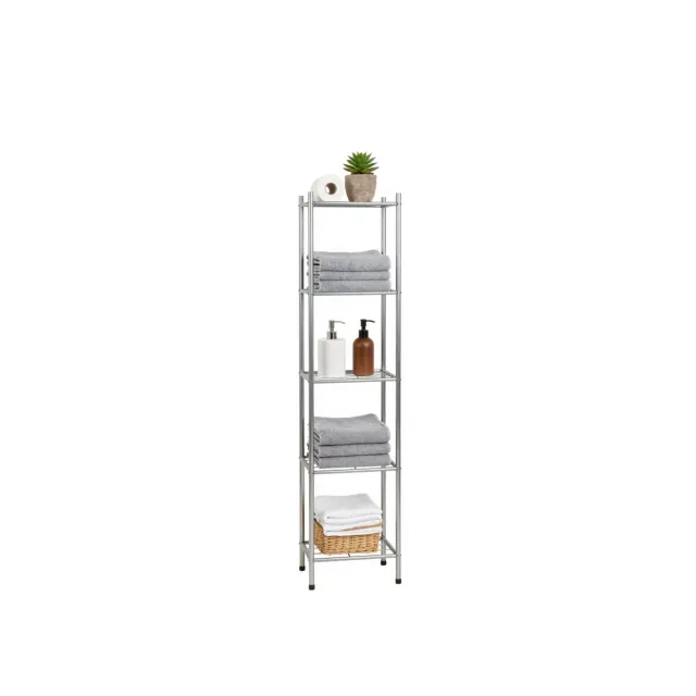 Amig Brisa Scaffale Bagno Acciaio 6 Ripiani Argento