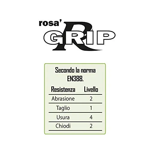 Ribimex Rosa' Grip PRGAN08RO guanti rose taglia 8 traspiranti
