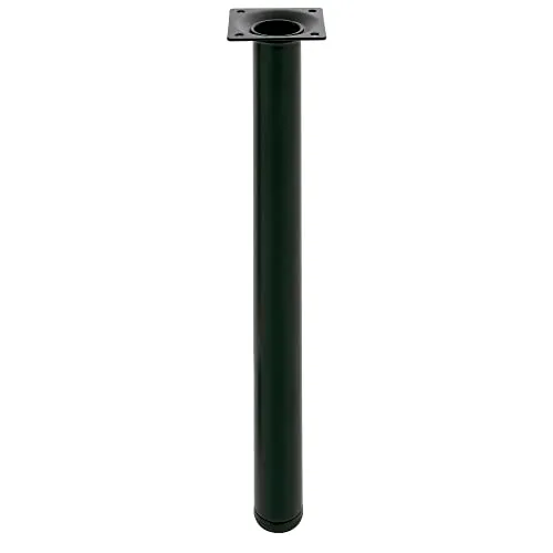 Amig 21769 Gamba Tavolo Rotonda Nera 30x600 mm Acciaio