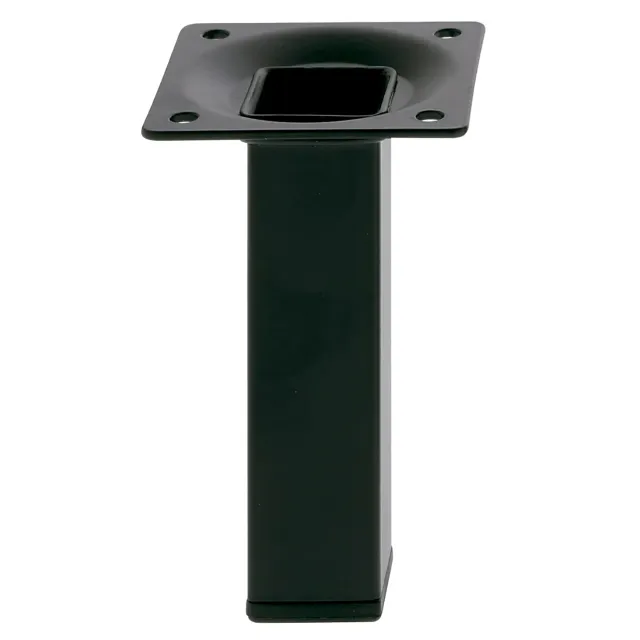Amig piedino quadrato acciaio nero 25x25x200 mm
