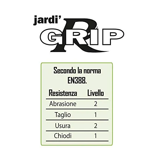 Ribimex PRGAN07JA guanti giardinaggio taglia 7 nitrile