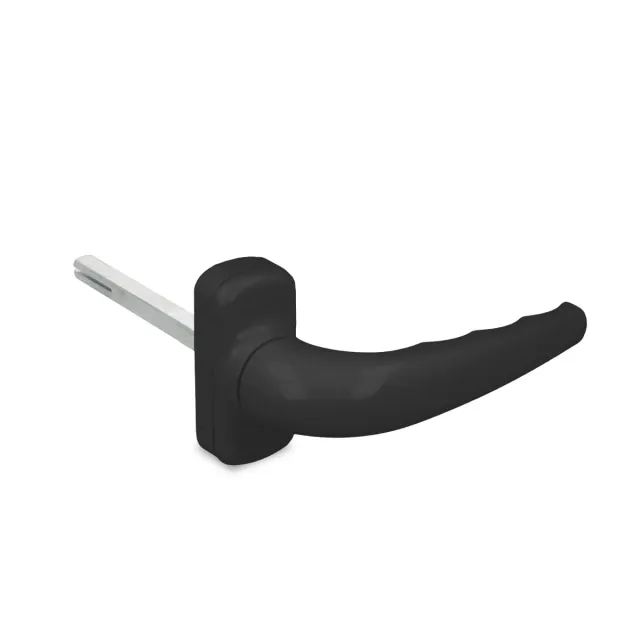Amig Sendoa maniglia rosetta alluminio nero 125 mm