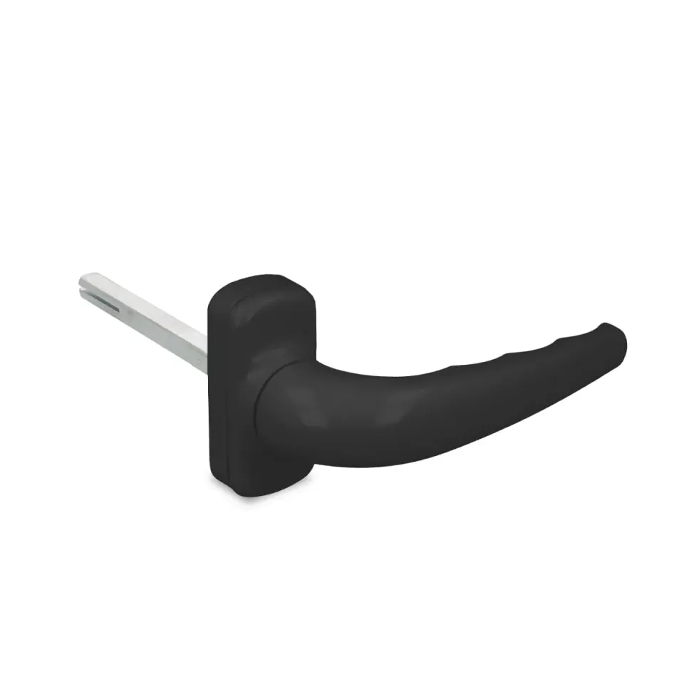 Amig Sendoa maniglia rosetta alluminio nero 125 mm