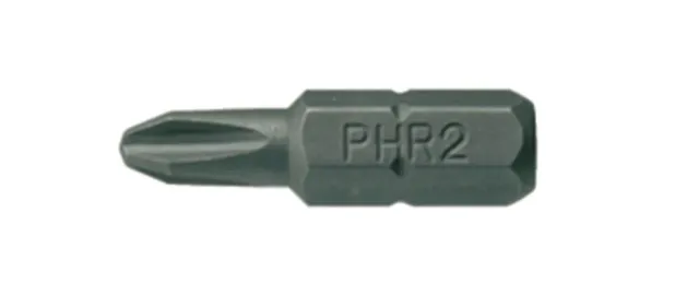 TengTools Inserti PH2G 25mm 1/4" PH2 10 Pezzi