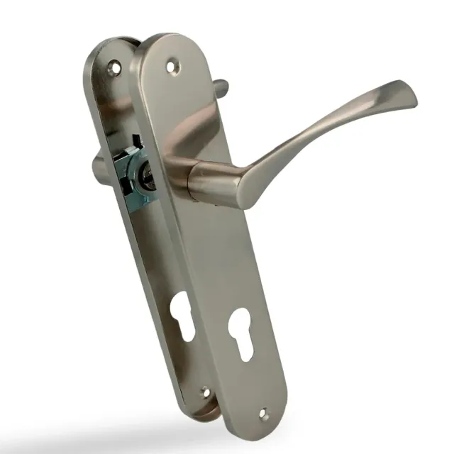 Amig maniglia placca alluminio 240x45 mm nichel 85 mm