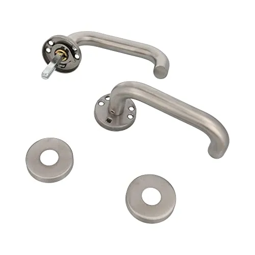 Amig 3R Maniglia con Rosetta Inox Argento
