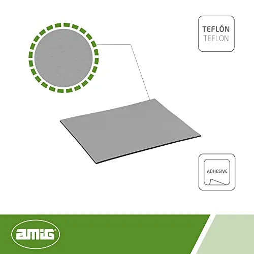 Amig Mod. 79 pattino adesivo quadrato 80x95 mm teflon