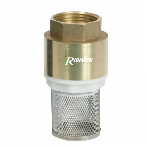 Ribimex PRVF38 Valvola di Fondo Ottone 1 Pollice Filtro