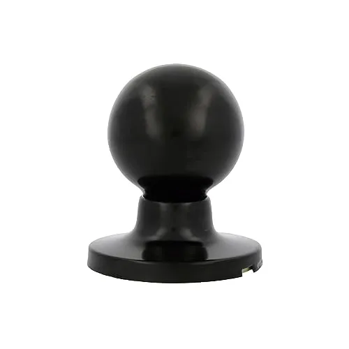 Amig Pomolo a Sfera Ottone Nero Passante