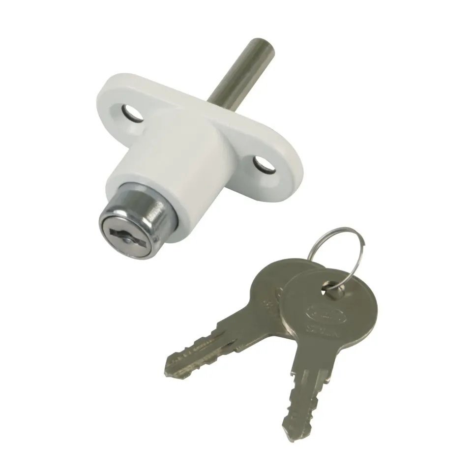 Amig Mod.45 serratura finestre scorrevoli bianco 53x23 mm acciaio
