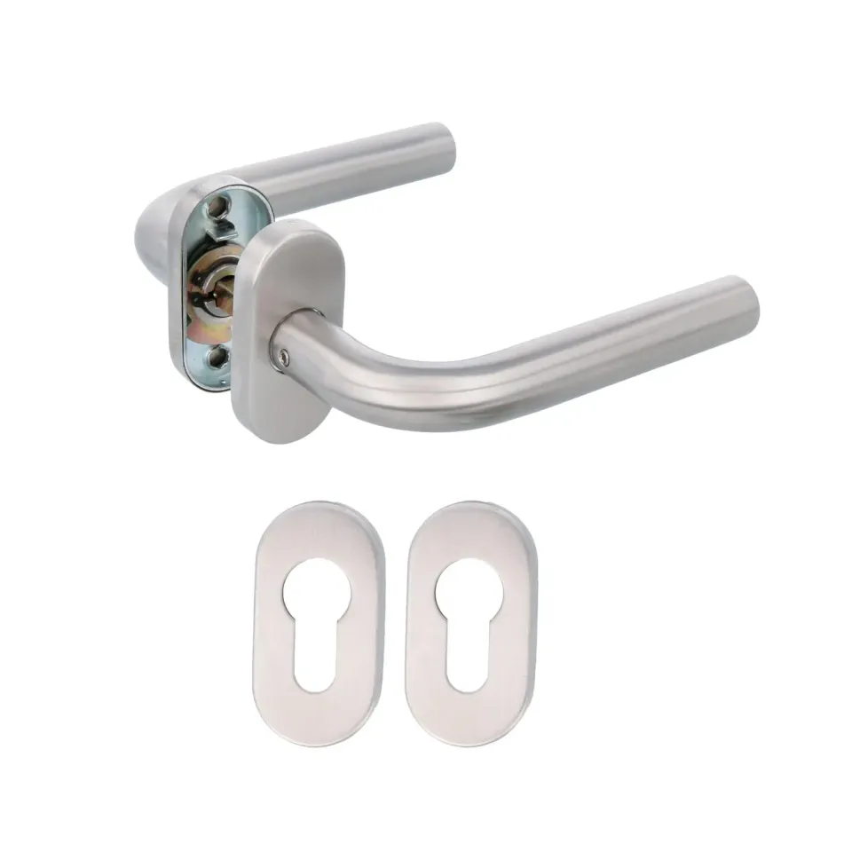 Amig Modello 4 O set maniglie porte inox opaco