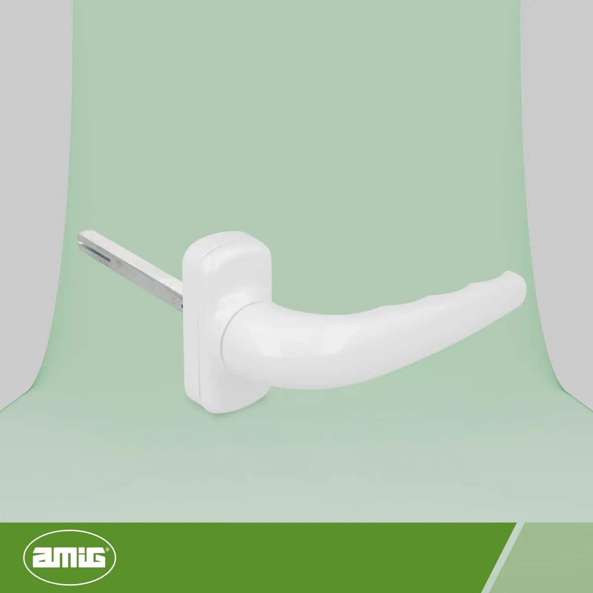 Amig Sendoa Maniglia con Rosetta Bianca 125x66 mm