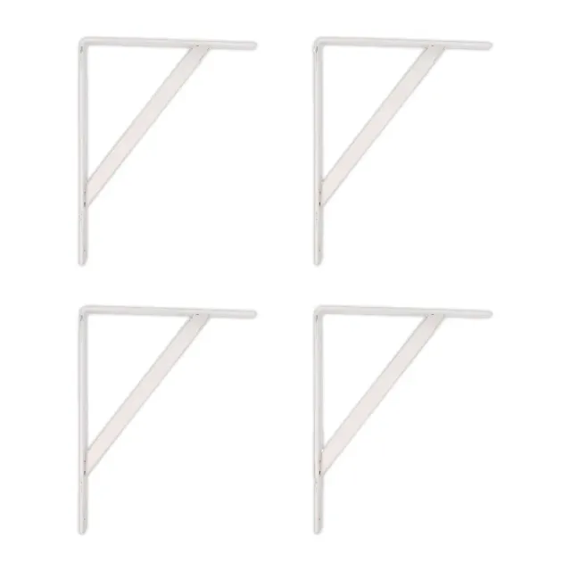 Amig Mod.9 Staffe Mensole 400x275 mm 4 Pezzi Bianche