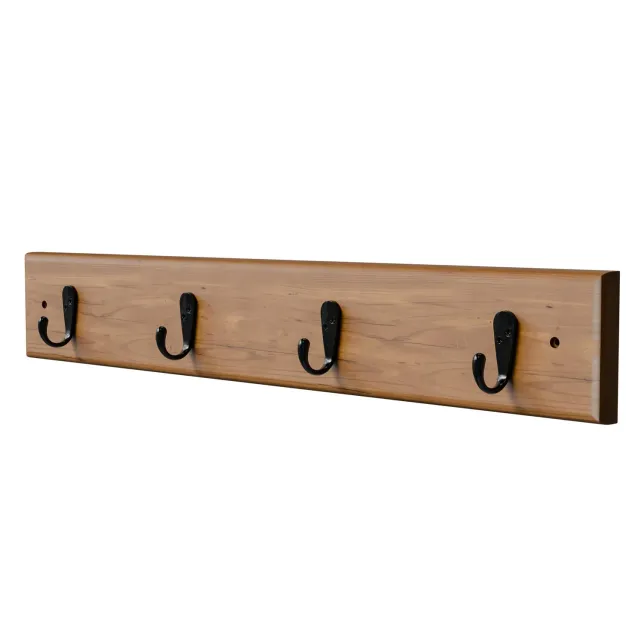 Amig CM36 appendiabiti muro 440 mm acacia nero legno