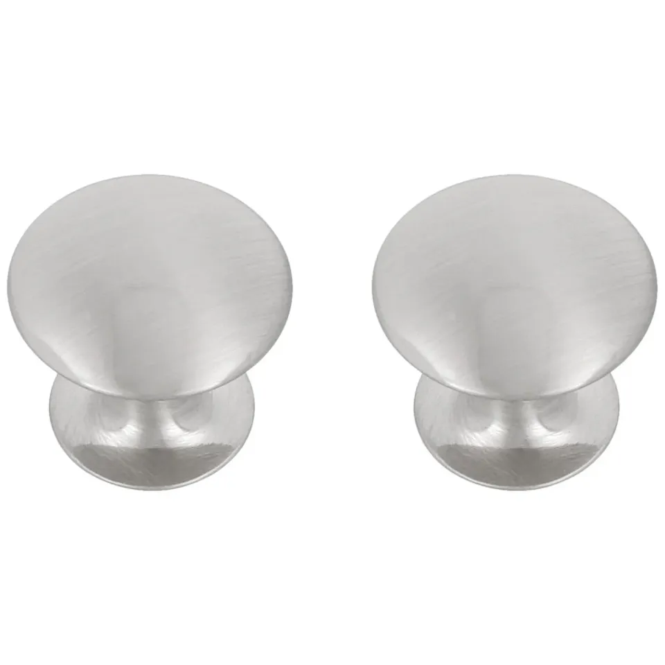 Amig 800 Pomelli Mobili Nero Opaco Ø25 mm 2 Pezzi Zamak