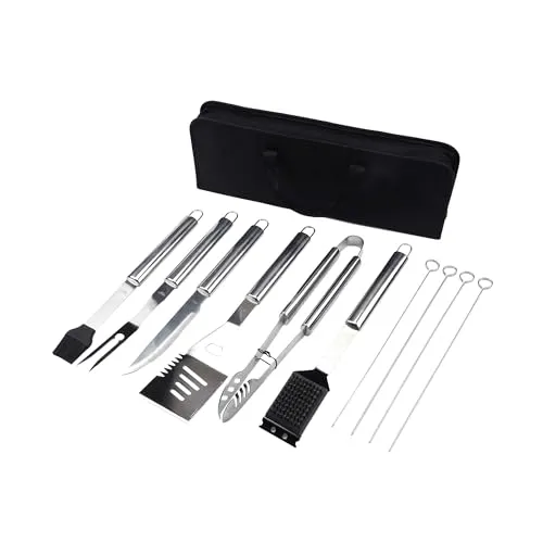 Amig AM03 kit barbecue 10 pezzi acciaio inox