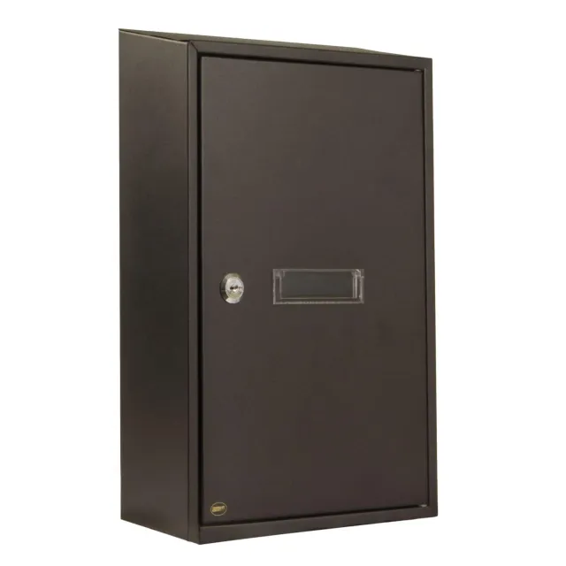 Amig cassetta postale interna A4 40x25x10 cm nera acciaio