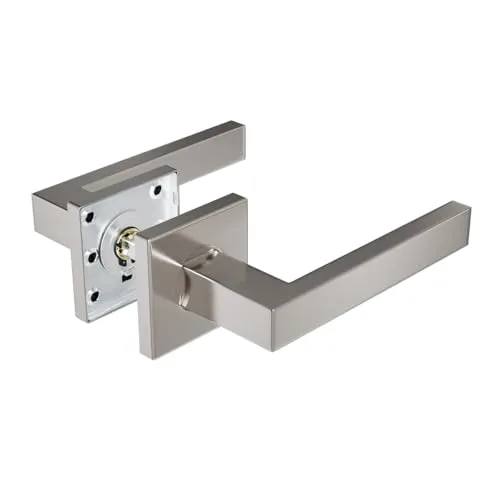 Amig maniglie porte rosetta quadrata nere inox