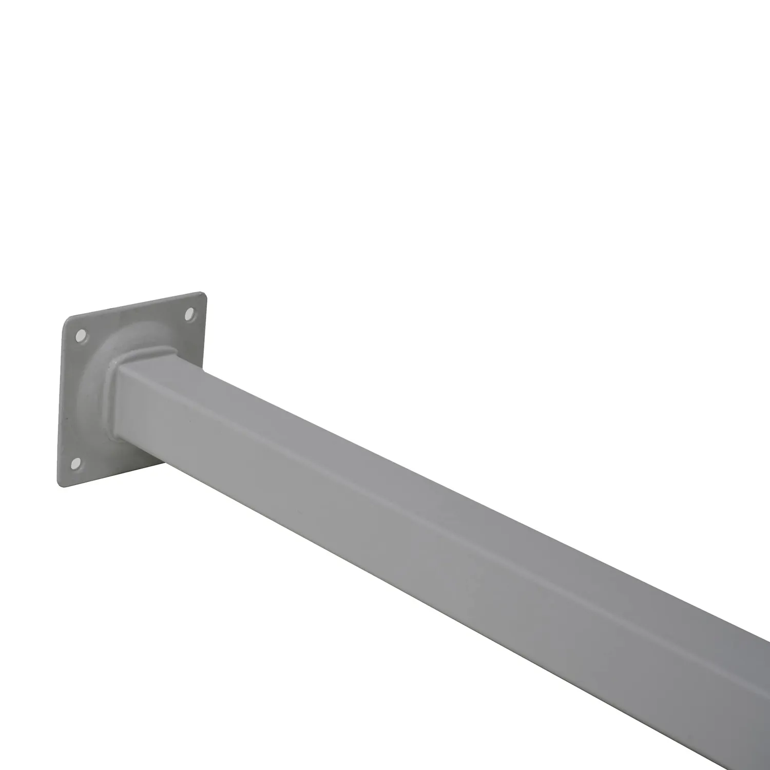 Amig Mod. 3 Gamba Tavolo 25x25x500 mm Acciaio Argentato