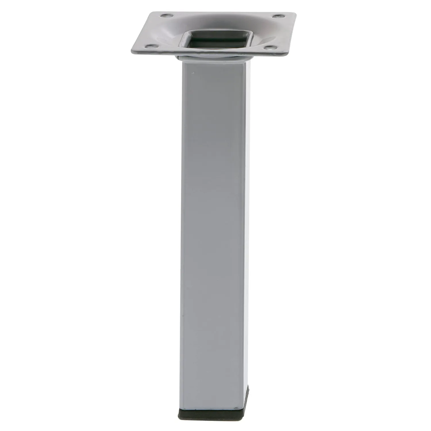 Amig piedino quadrato acciaio nero 25x25x200 mm