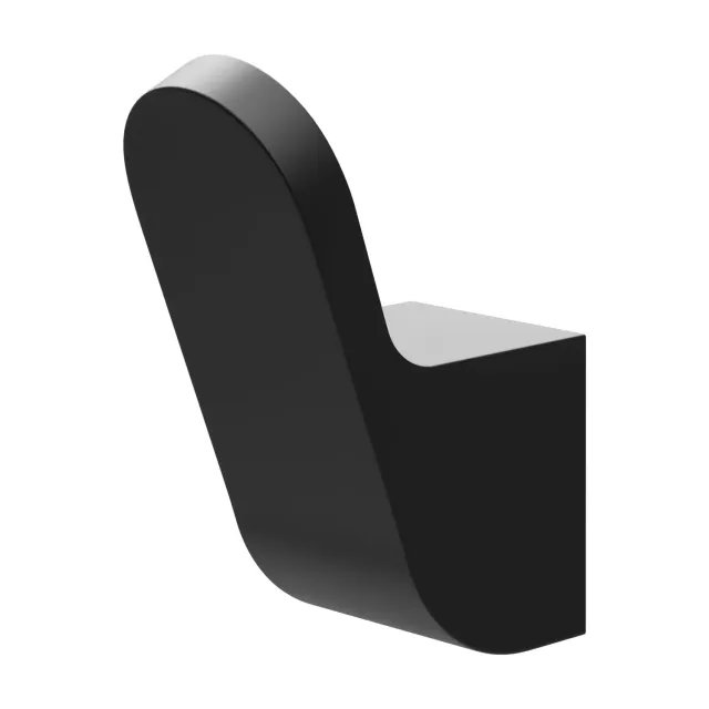 Amig Oma-8 Gancio Bagno Nero Opaco 1 pezzo