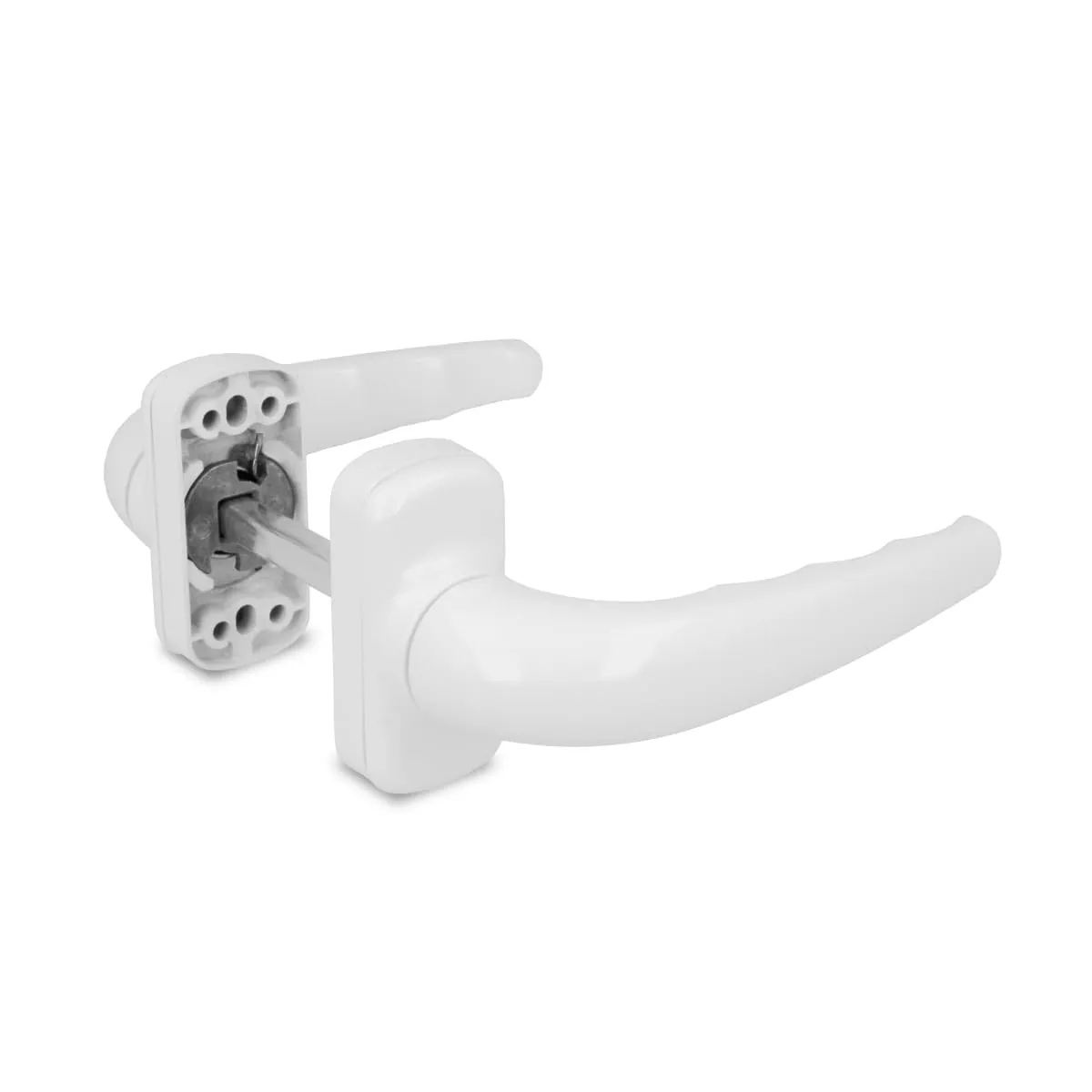 Amig Sendoa maniglia rosetta alluminio nero 125 mm