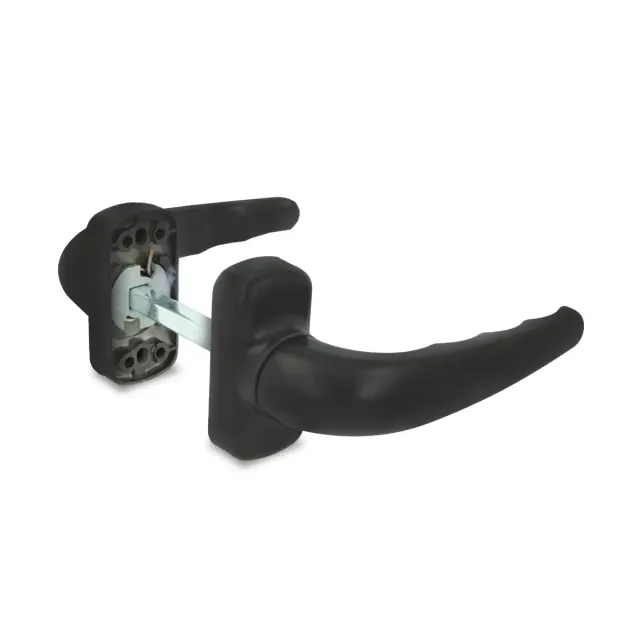Amig Sendoa maniglia porta nera 125x66 mm alluminio