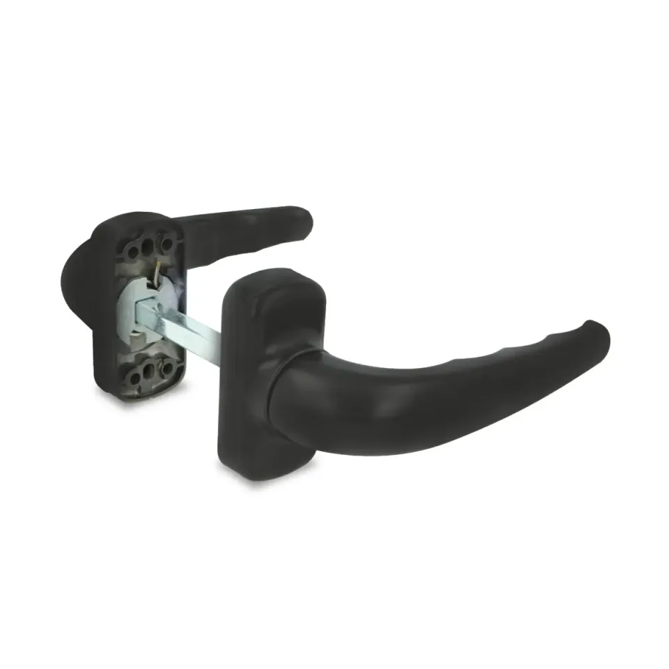Amig Sendoa maniglia porta nera 125x66 mm alluminio