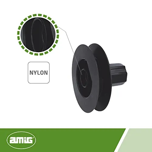 Amig puleggia tapparelle nylon nero 140 mm
