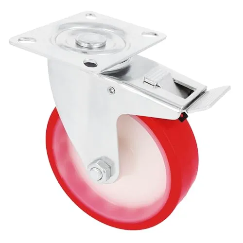 Amig Set 4 Ruote Girevoli Ø 100 mm con Freno 120 kg