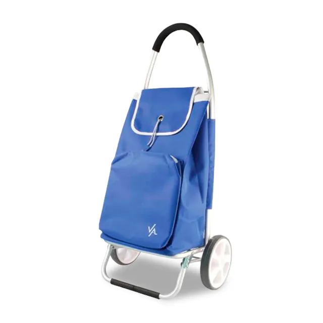 Amig Carrello Spesa 2 Ruote Blu 50L 15kg Alluminio